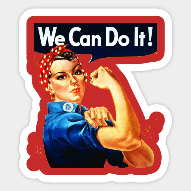 feminism ! we can do it Sticker by iambolders